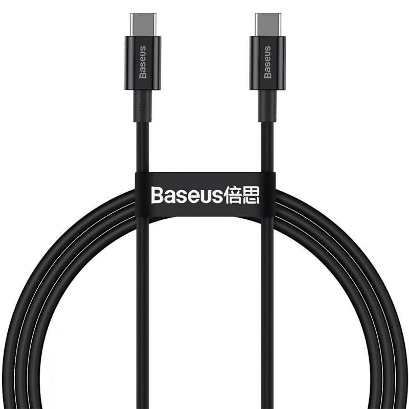 

Дата кабель Baseus Superior Series Fast Charging Type-C to Type-C PD 100W (2m) (Чорний)