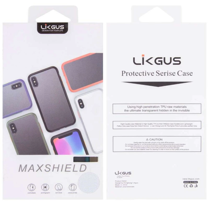 Матовий чохол LikGus Maxshield на Apple iPhone 11 Pro Max (6.5") – Червоний. Фото 5 з 5