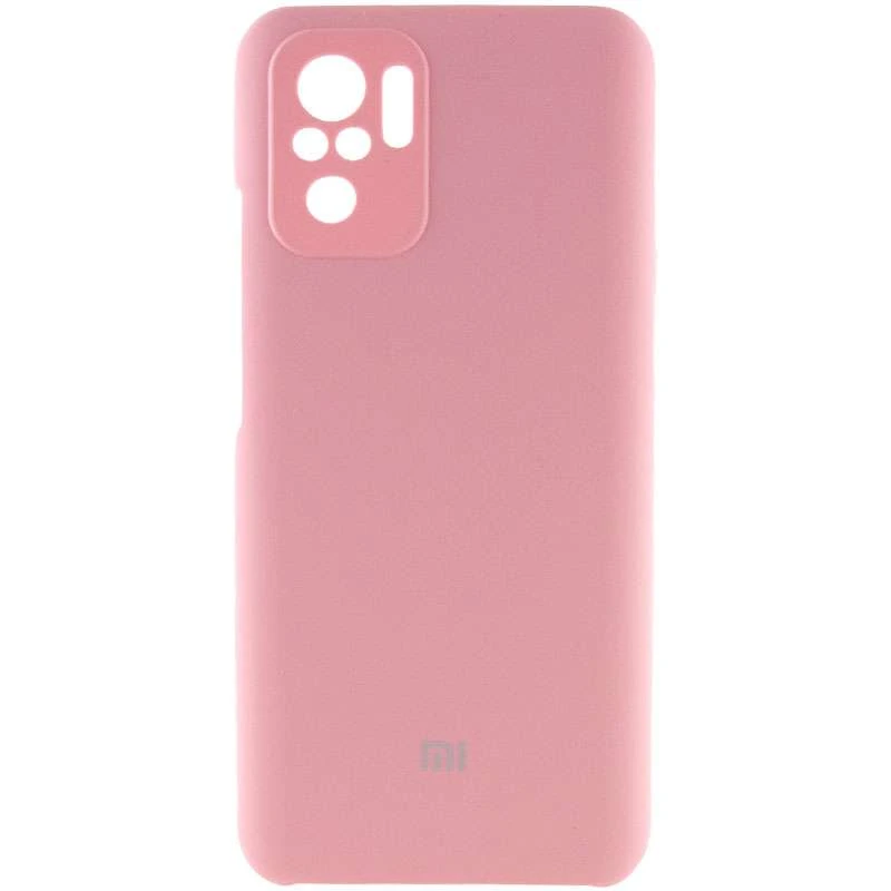 

Чохол Silicone Case Premium з закритим низом та захистом камери на Xiaomi Redmi Note 10 / Note 10s (Рожевий / Light pink)