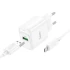 МЗП Hoco C140A Smart QC3.0 18W (1USB-A) + кабель USB to MicroUSB фото 1 з 2