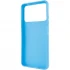 Кольоровий силіконовий чохол на Xiaomi Poco X4 Pro 5G – Блакитний. Фото 6 з 7