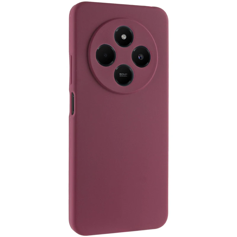 Чехол Silicone Cover Ummi Lakshmi Full Camera (AA) для Xiaomi Poco C75 – Бордовый / Marsala. Фото 1 из 2