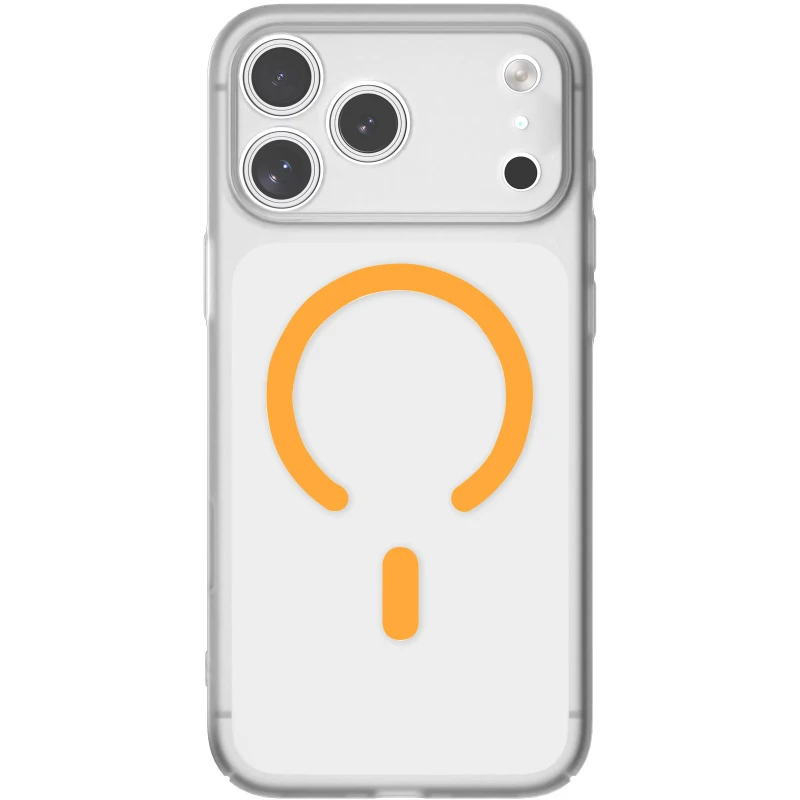 Чехол PC Slim Matte with MagSafe (camera button) для Apple iPhone 17 Pro (6.3") – Orange. Фото 1 из 1