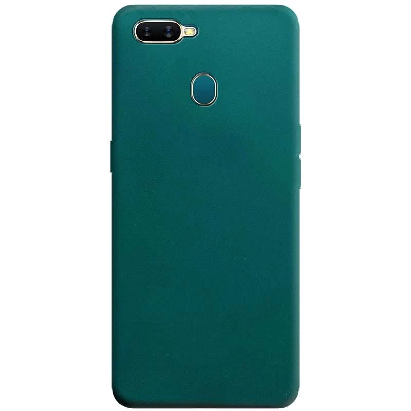 

Кольоровий силіконовий чохол на Oppo A5s / Oppo A12 (Зелений / Forest green)