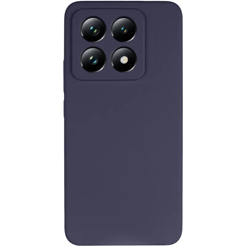 Чохол Silicone Case Lakshmi Premium із закритою камерою для Xiaomi 14T Pro – Темно-синій / Midnight blue. Фото 4 з 10
