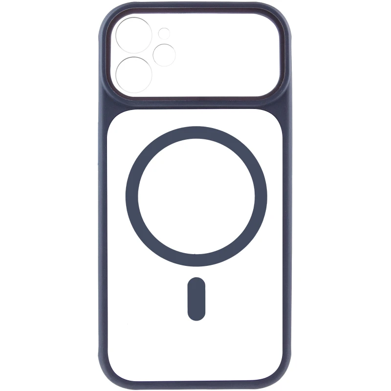 Чохол TPU GETMAN Moon Clear with MagSafe для Apple iPhone 12 (6.1") – Blue. Фото 3 з 6