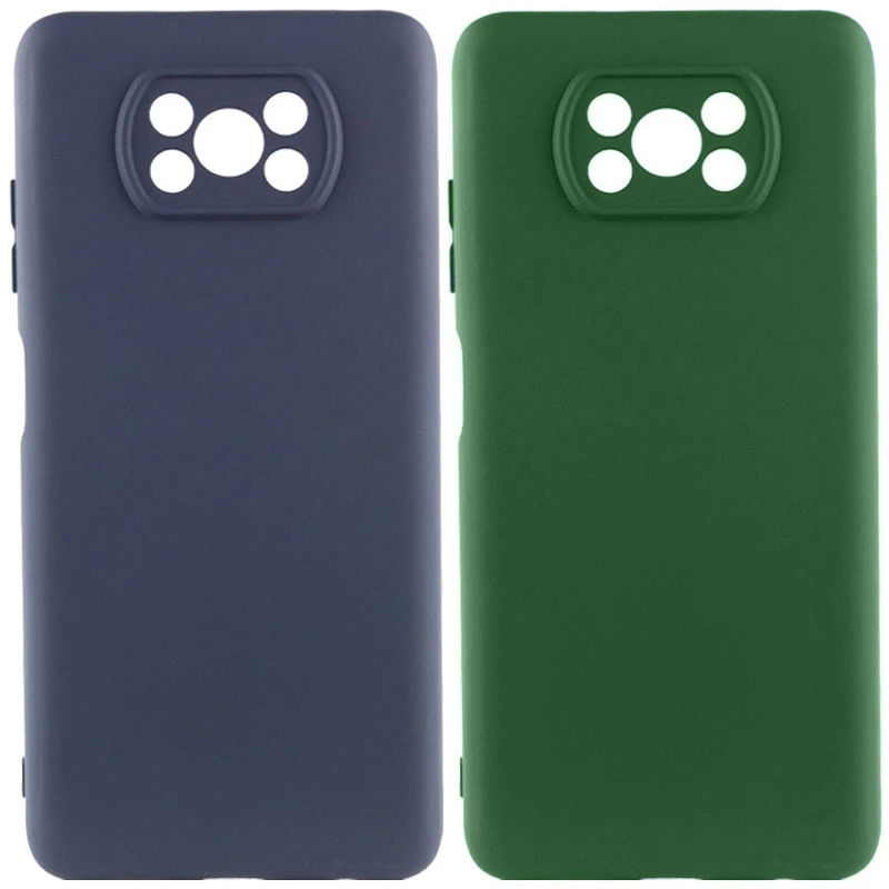 Кольоровий силіконовий чохол GETMAN із закритою камерою для Xiaomi Poco X3 NFC / Poco X3 Pro фото 1 з 2