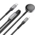 Дата кабель Hoco CW54 2in1 Type-C to iWatch/Lightning 2.5W (1.2m) – Black. Фото 2 из 5