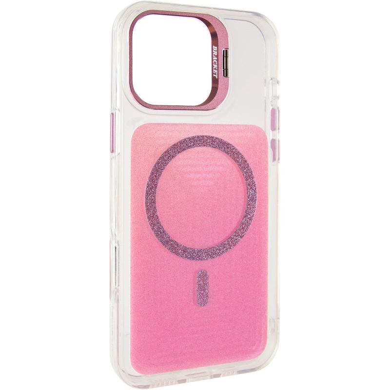 Чохол TPU+PC Jewel Sparkle with MagSafe для Apple iPhone 16 Pro – Pink Ruby. Фото 2 з 8