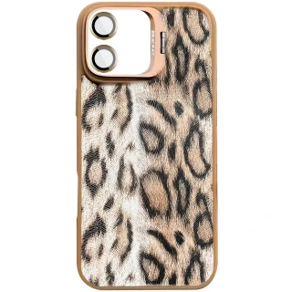 Чохол TPU+PC Wild Leopard with MagSafe and Lens для Apple iPhone 17 (6.3") — Brown