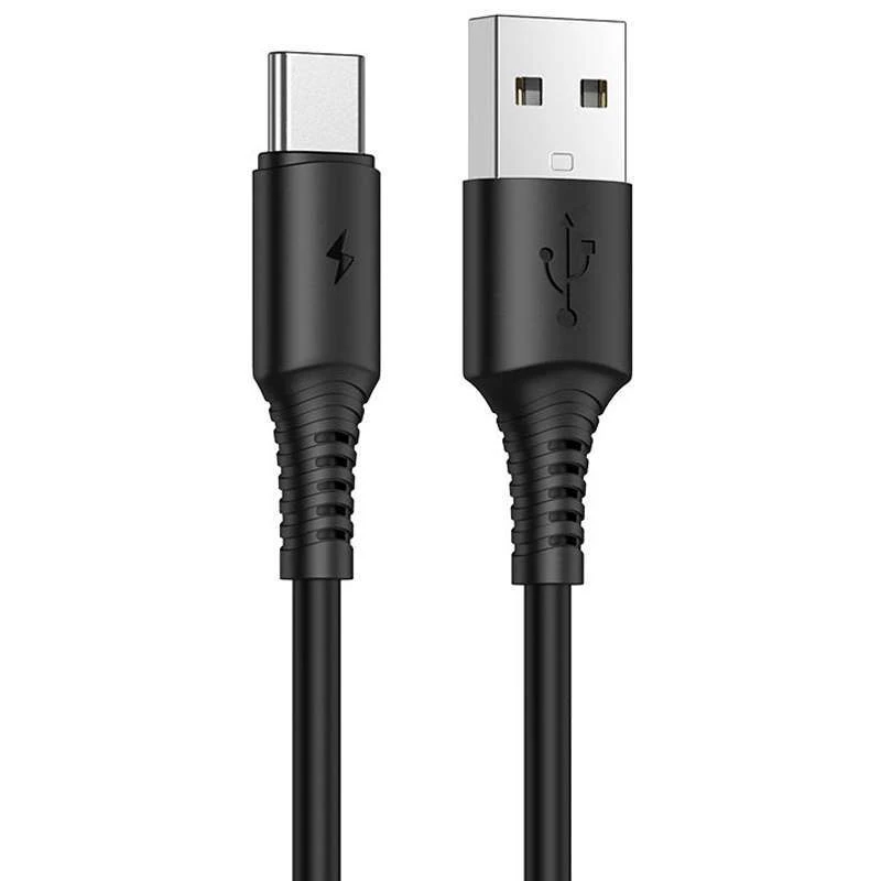 

Дата кабель Borofone BX47 Coolway USB to Type-C (1m) (Черный), Чорний