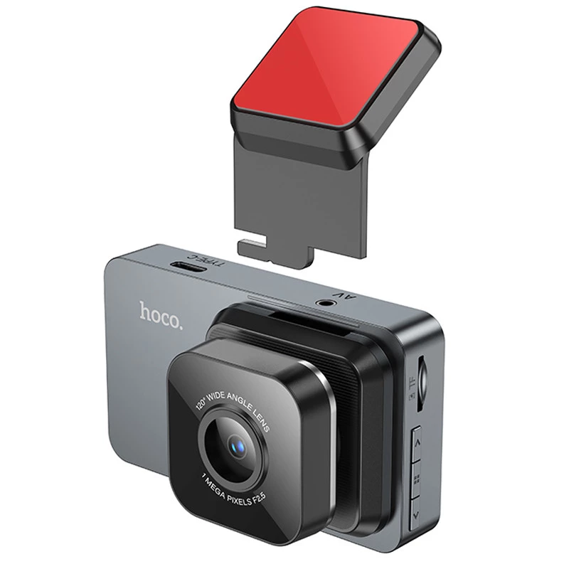 Відеореєстратор Hoco DV9 3-inch screen driving recorder – Metal gray. Фото 4 з 8