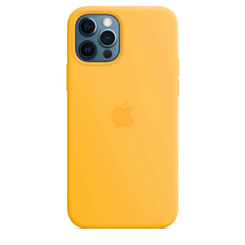 

Чехол Silicone case Premium с Magsafe для Apple iPhone 12 (Желтый / Sunflower), Жовтий / sunflower