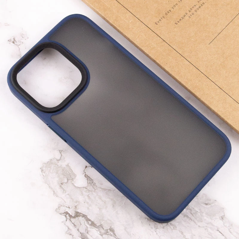 TPU+PC з металевими кнопками на Apple iPhone 14 Pro Max (6.7") – Синій / Navy Blue. Фото 5 з 6