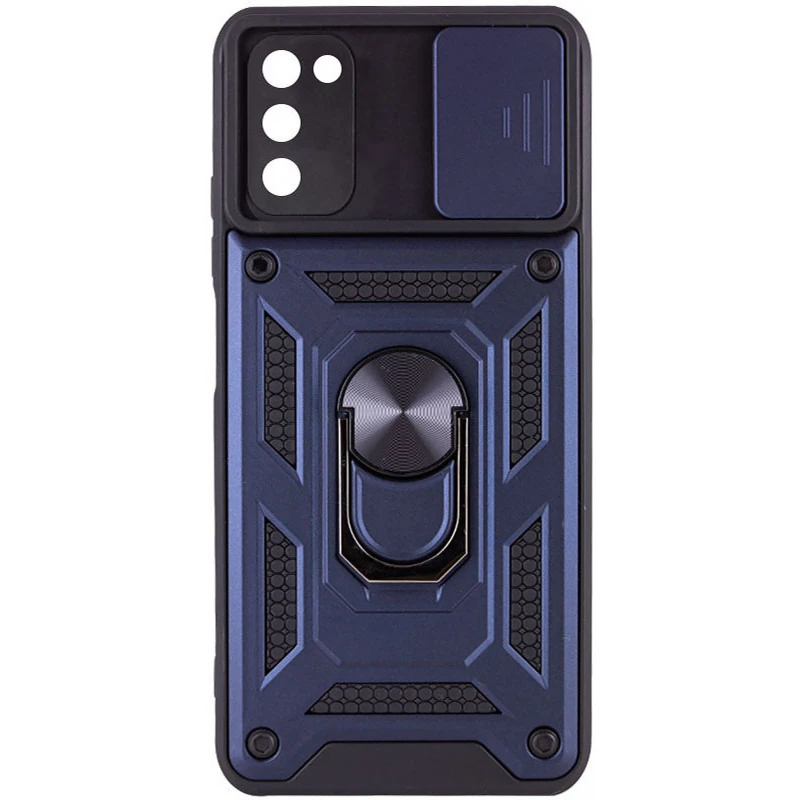 Ударопрочный чехол Ummi Camshield Serge Ring (in box) для Samsung Galaxy A03s – Синий / Navy. Фото 1 из 3