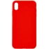 Чехол с закрытым низом Silicone Case для Apple iPhone X (5.8") – Красный / Red. Фото 1 из 3