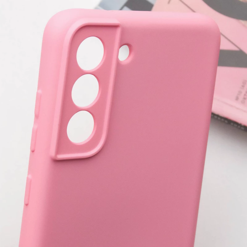 Чохол Silicone Case Lakshmi Plus з закритою камерою на Samsung Galaxy S21 FE – Рожевий / Pink. Фото 7 з 8