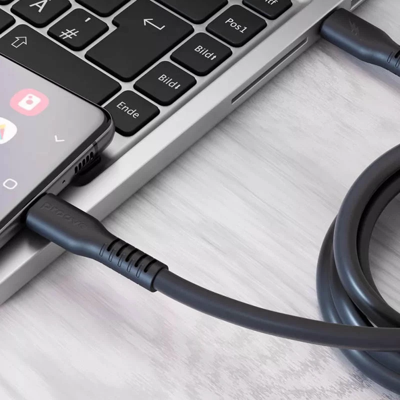 Дата кабель Proove Eternal Type-C to Type-C 60W (1m) – Black. Фото 2 з 3