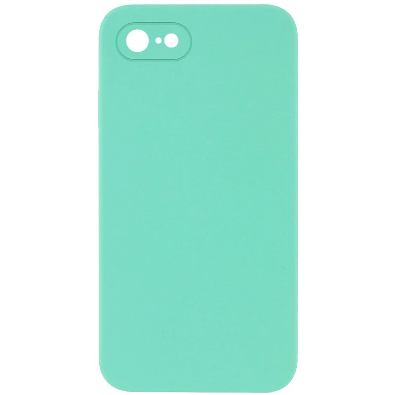 Чехол Silicone Case Square L с защитой камеры для Apple iPhone SE (2020) – Бирюзовый / Turquoise. Фото 1 из 1