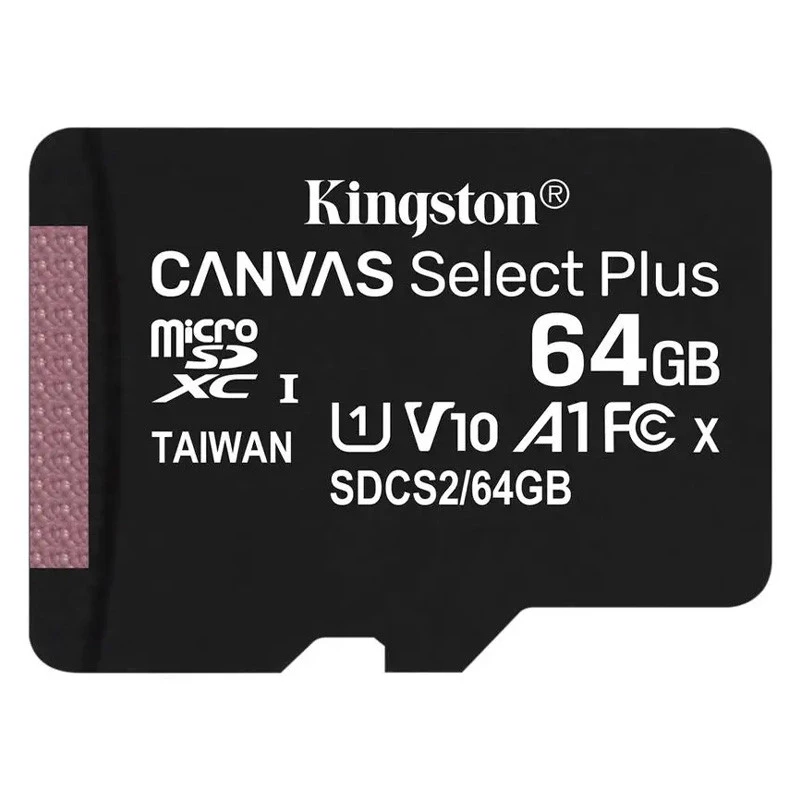 Карта пам'яті Kingston MicroSDXC 64GB UHS-I Class 10 Select R100MB/s (SDCS2/64GBSP) – Black. Фото 2 з 2