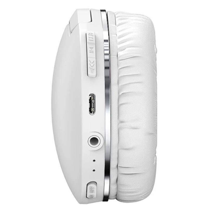 Накладні бездротові навушники Baseus Encok Wireless headphone D02 Pro (NGTD01030) – White. Фото 4 з 8