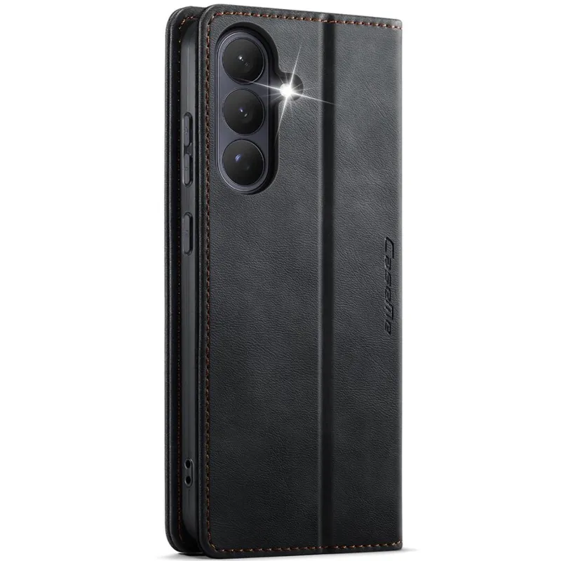 Шкіряний чохол-книжка CaseMe Velvet Matte для Samsung Galaxy S26 FE – Black. Фото 2 з 5