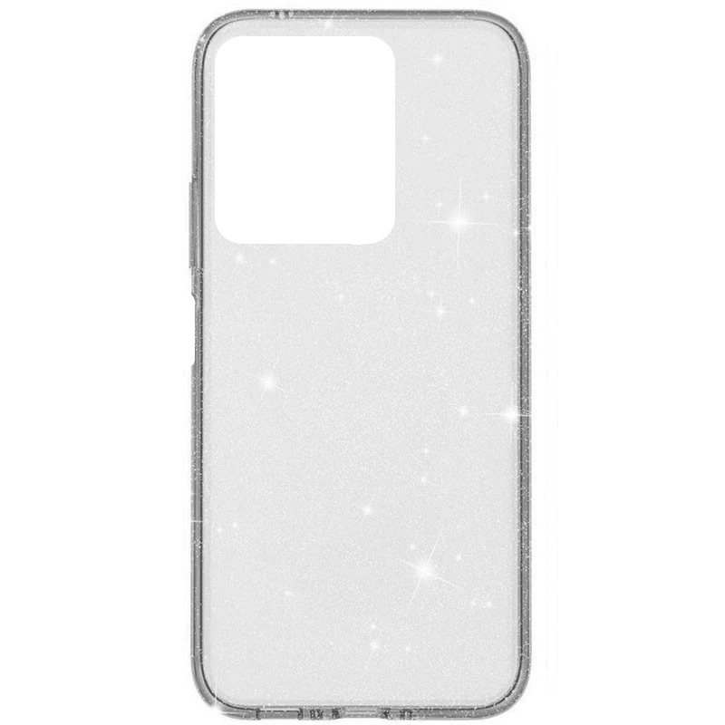 Блискучий силіконовий чохол на Xiaomi Poco C65 – Clear. Фото 1 з 7