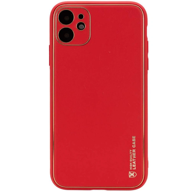 

Кожаный чехол Xshield для Apple iPhone 11 (6.1") (Красный / Red), Червоний / red
