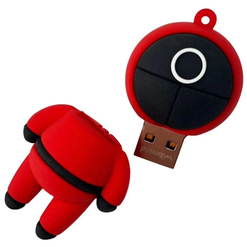 Флеш накопичувач USB 2.0 Wibrand Squid Game 16Gb – Red. Фото 2 з 4