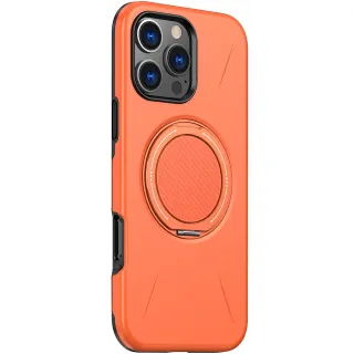 TPU+PC чохол Kalebol Magnetic Case для Apple iPhone 16 Pro Max — Orange