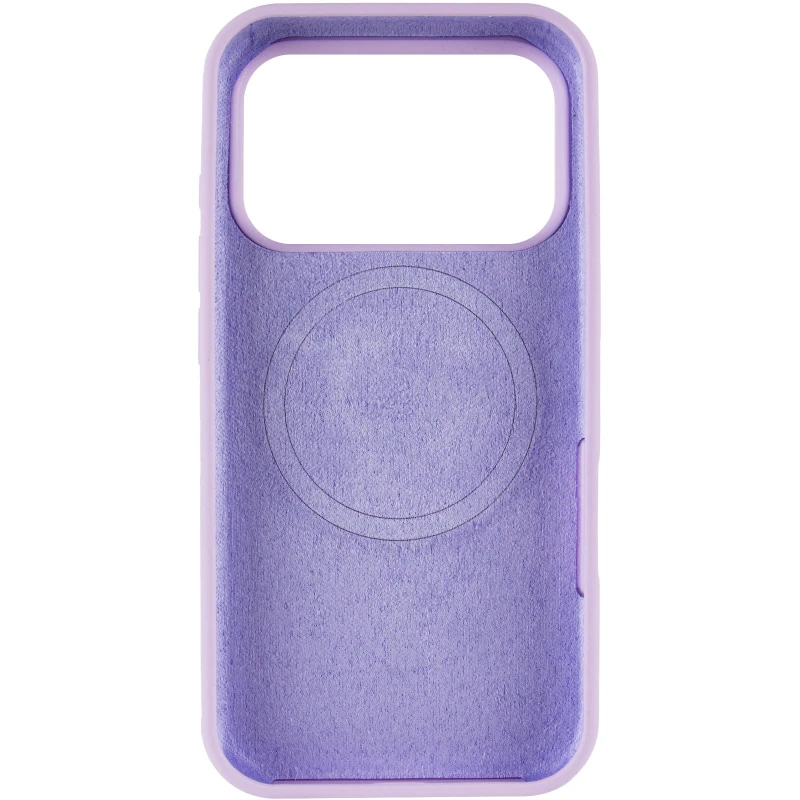 Чохол Silicone Case Full Protective (AA) V2 with MagSafe для Apple iPhone 17 Pro (6.3") – Бузковий / Lilac. Фото 6 з 11
