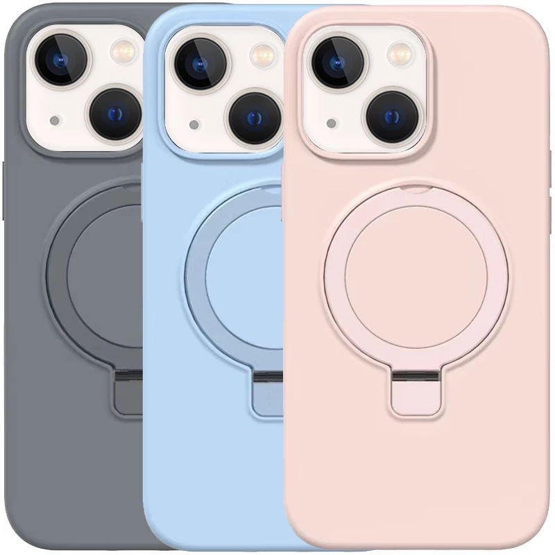 Силиконовый чехол Full Protective с кольцом-держателем (без логотипа) Apple iPhone 15 (6.1") фото 1 из 1