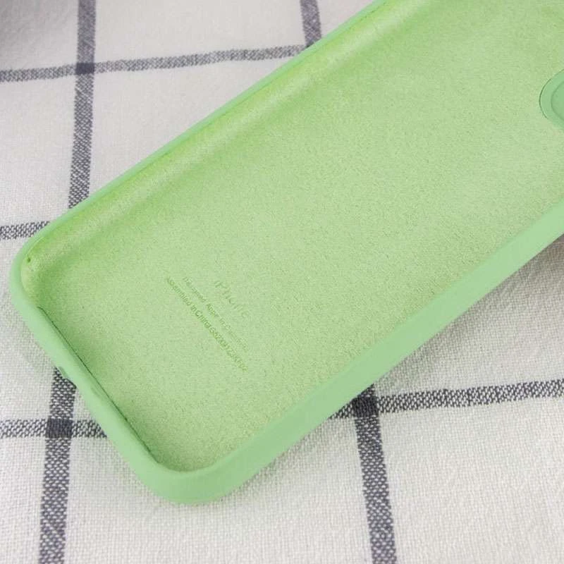 Чехол Silicone Case с защитой камеры для Apple iPhone 14 (6.1") – Мятный / Mint. Фото 3 из 7