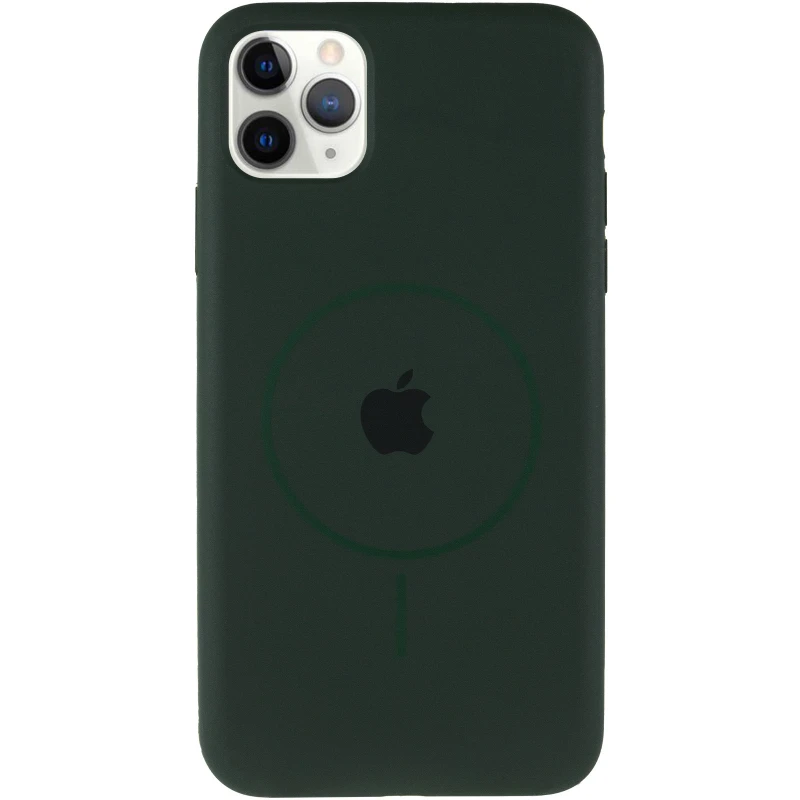 Чехол Silicone Armor Max with MagSafe для Apple iPhone 11 Pro Max (6.5") – Зеленый / Cyprus Green. Фото 7 из 15