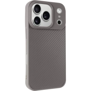 TPU чохол Carbon Protective with Magsafe для Apple iPhone 17 Pro Max (6.9") — Grey