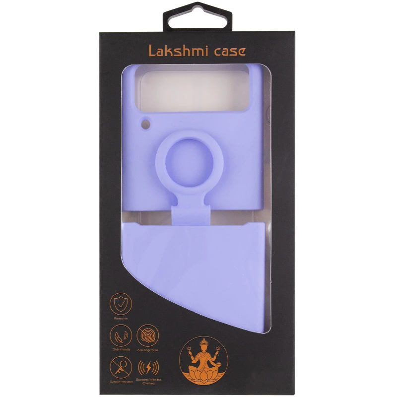 Чохол Foldables Silicone Cover Lakshmi (AAA) для Samsung Galaxy Z Flip4 – Бузковий / Dasheen. Фото 5 з 8