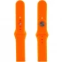 Силиконовый ремешок Sport для Xiaomi Amazfit/Samsung 20 mm – Оранжевый / Orange. Фото 1 из 3