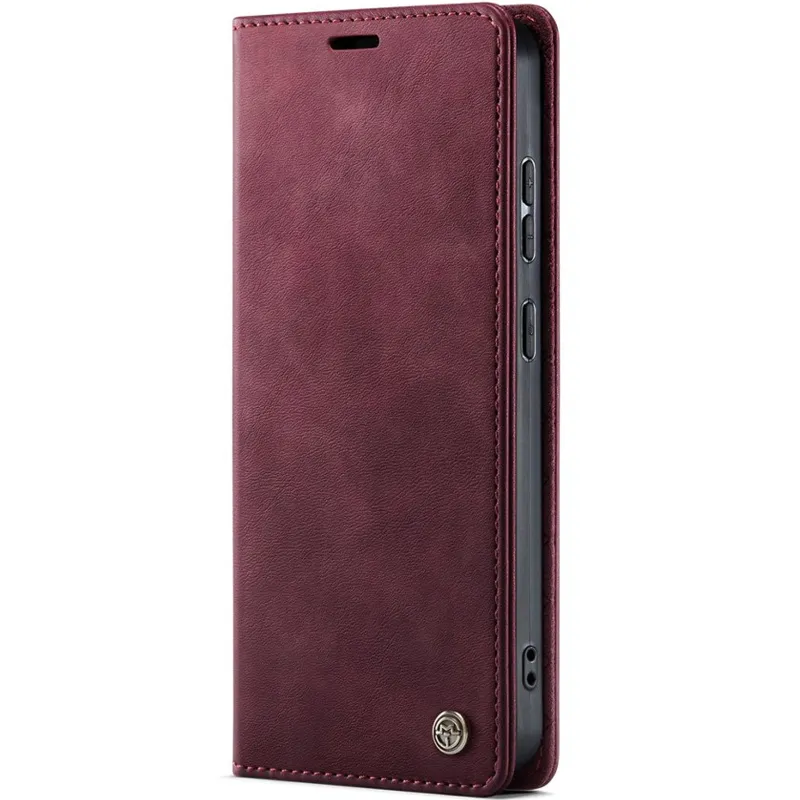 Шкіряний чохол-книжка CaseMe Velvet Matte для Samsung Galaxy S26 FE – Red. Фото 1 з 5
