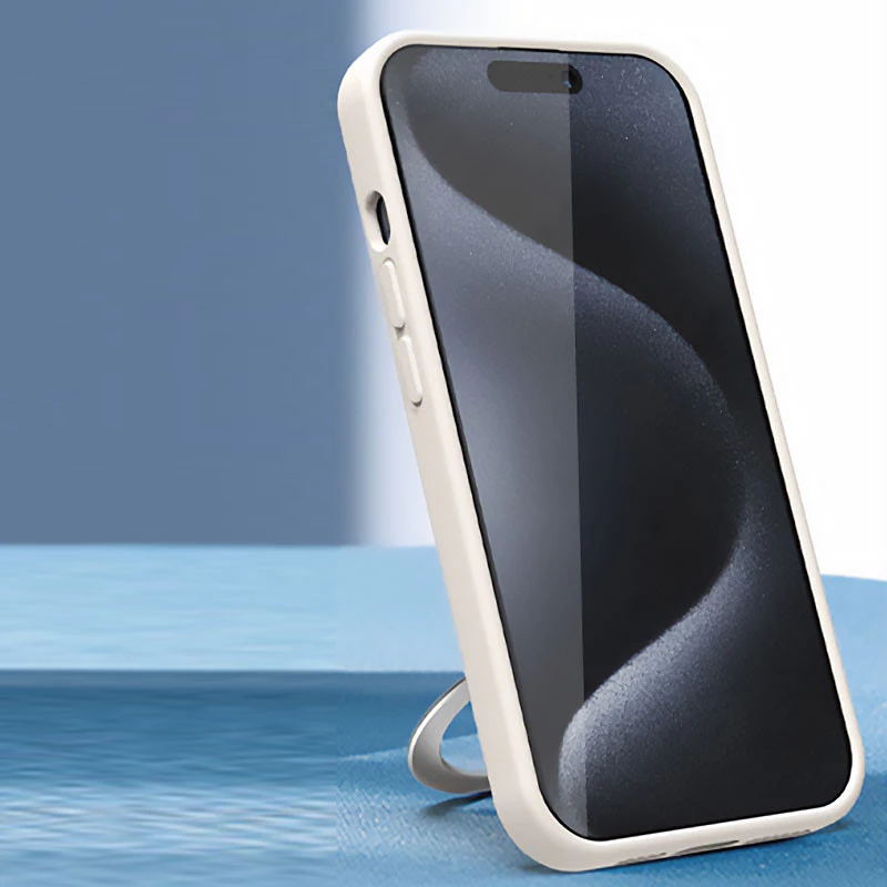 Силіконовий чохол Full Protective з кільцем-тримачем (без логотипу) для Apple iPhone 12 (6.1") – Pink. Фото 3 з 7