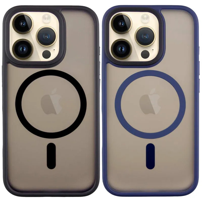 TPU+PC чохол Metal Buttons with Magnetic Fit для Apple iPhone 16 Pro фото 1 з 3