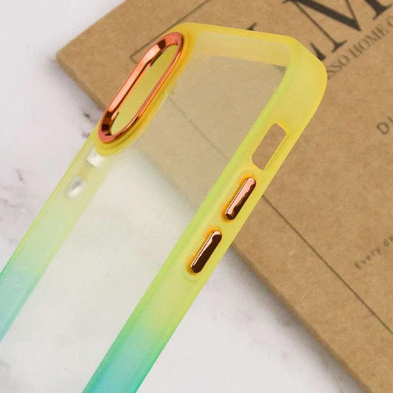 Силіконовий чохол фреш на Apple iPhone XS Max (6.5") – Бірюзовий / Помаранчевий. Фото 5 з 5