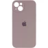 Чехол Silicone Case с защитой камеры для Apple iPhone 15 (6.1") – Серый / Lavender. Фото 1 из 4