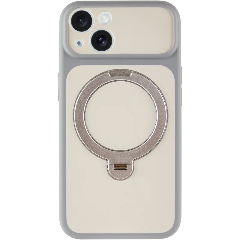 Чехол Ummi Full Camera with Magnetic Fit HQ Ring для Apple iPhone 13 (6.1") – Grey. Фото 3 из 8