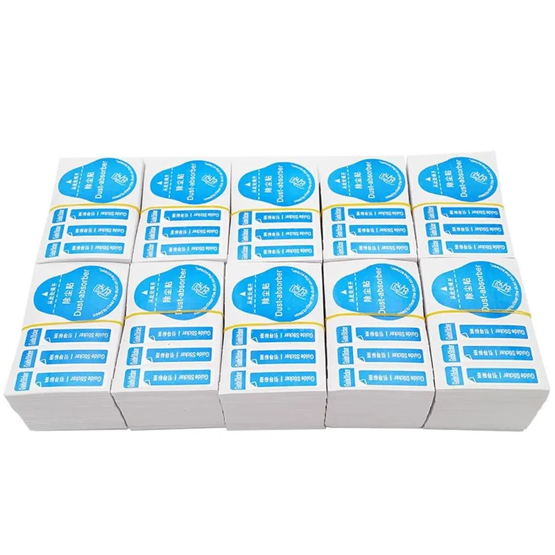 Стікери (3+1) для поклейки захисного скла (упаковка 200 шт.) – Синій. Фото 2 з 6