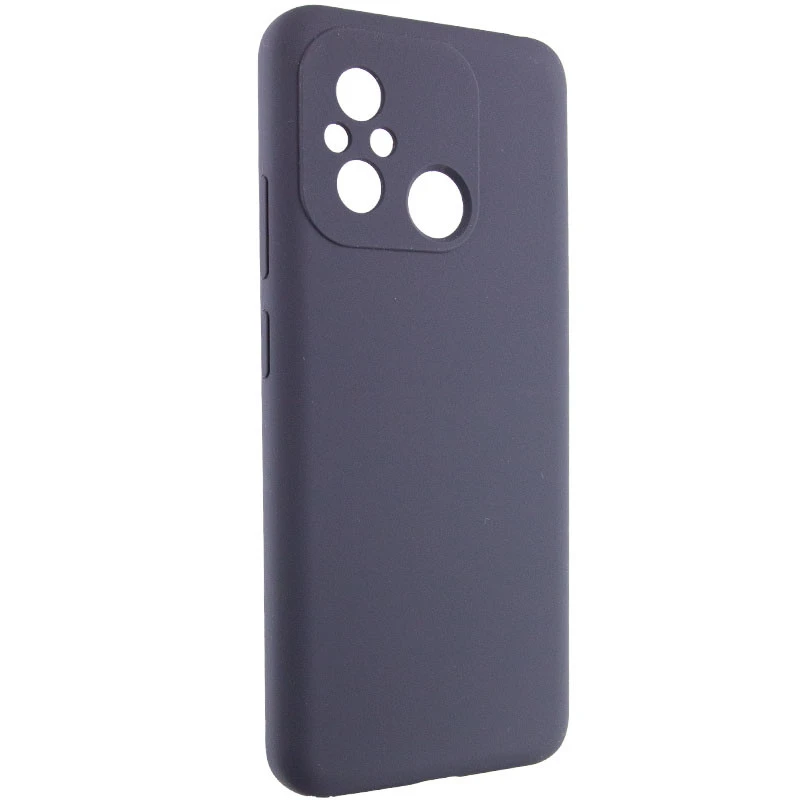 Чохол Silicone Case Lakshmi Premium із закритою камерою для Xiaomi Redmi 12C / Poco C55 – Сірий / Dark Gray. Фото 2 з 8