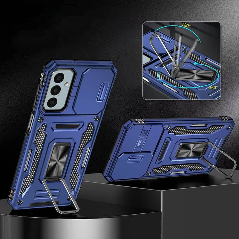 Ударостійкий чохол Square Ring зi шторкою на камеру на Samsung Galaxy A26 5G – Синій / Navy. Фото 3 з 4