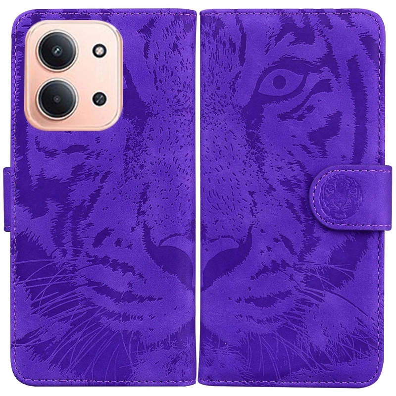 Шкіряний чохол-книжка Tiger для Xiaomi Redmi 15C (EU) – Purple. Фото 7 з 7
