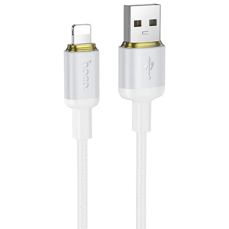 Дата кабель Hoco X128 Benefit USB to Lightning 12W (1m) – White. Фото 1 з 4