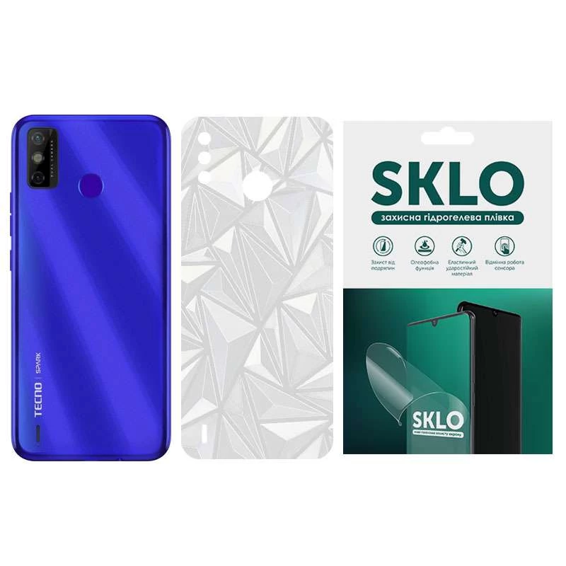 

Захисна плівка SKLO Back Transparent на тильну сторону на TECNO Camon 17 (Прозорий / Diamonds)