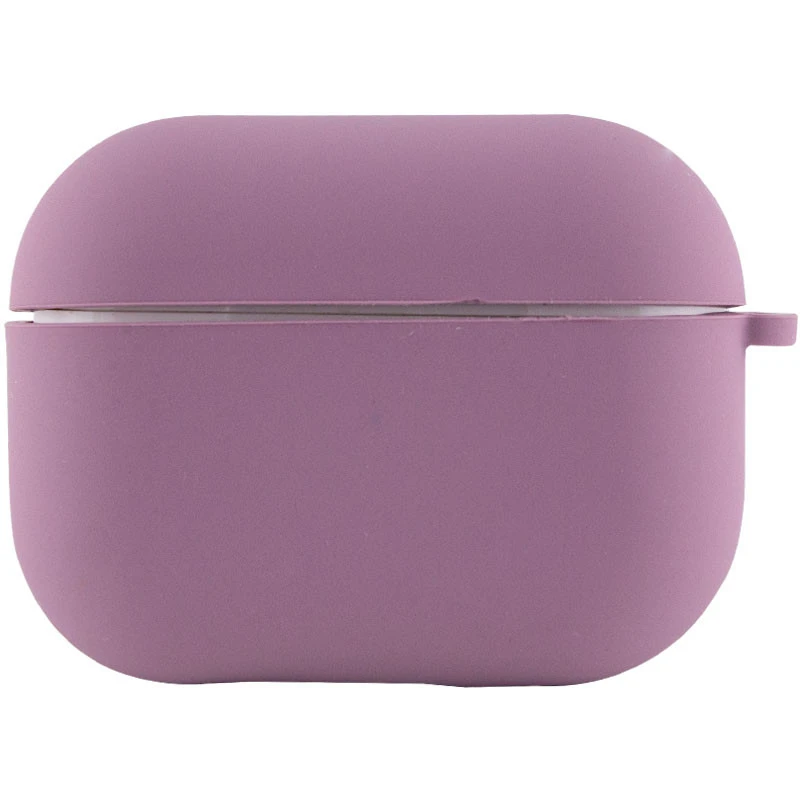 Силіконовий футляр з мікрофіброю для навушників Airpods Pro 3 – Ліловий / Lilac Pride. Фото 2 з 4